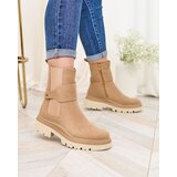 Resti Beige women's boots with decorative strap Doasa | ePonuda.com