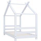  Okvir za dječji krevet od masivne borovine bijeli 70 x 140 cm | Eponuda.com