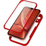 AVIZAR Ovitek iPhone XR, zadnji del iz pleksiglasa z Rdec obrobo, (20616816) | Shoptok.si