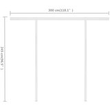  Tenda na ručno uvlačenje sa stupovima 3 x 2 5 m antracit | shoptok.hr