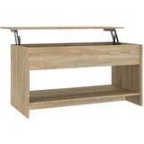 Maison Chic Klubska mizica - kavna mizica - Nizka mizica sonoma hrast 102x50x52,5 cm konstruiran les, (21752612) | Shoptok.si