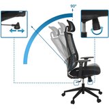 MID.YOU VRTLJIVI STOL tekstil črna | Shoptok.si