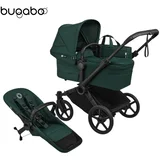 otroški voziček 2v1 donkey™ 6 mono complete black/fern green