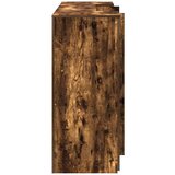  Sprejemna miza dimljeni hrast 200x50x103,5 cm inženirski les | Shoptok.si