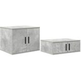 Ormarić za pohranu 2 pcs Betonski sivi 118 x 41 x 40 cm | shoptok.hr