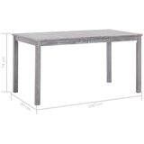  Vrtna garnitura - 7-dijelni vrtni blagovaonski set od bagremovog drva sivi - Siva 6 | shoptok.hr