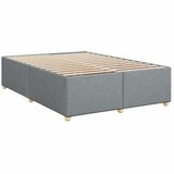  Okvir za krevet bez madraca svjetlosivi 140 x 190 cm od tkanine | shoptok.hr