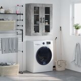 The Living Store Stenska omarica betonsko siva 69,5x34x90 cm - Stenska Omarica, (21430823) Cene