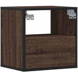  Zidni noćni ormarići 2 kom smeđi hrast 40x31x39,5 cm | shoptok.hr