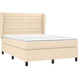  s oprugama i madracem krem 140x200 cm od tkanine | shoptok.hr