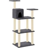  Penjalica za mačke sa stupovima za grebanje tamnosiva 118,5 cm | shoptok.hr