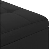  Otoman za pohranu s jastukom Crna 60 x 60 x 45 cm Umjetna koža - Crna 60 cm Umjetna koža | shoptok.hr