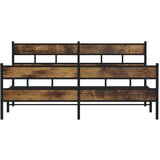 Metalni okvir kreveta bez madraca boja hrasta 193x203 cm | shoptok.hr