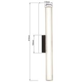  LED osvetljenje za kupatilsko ogledalo LINEA LED/12W/230V 3000/4000/6000K IP44 61 cm crna | Eponuda.com