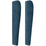  Uzglavlje s u&amp;scaron;ima tamnoplavo 203x23x118/128 cm bar&amp;scaron;unasto Slike