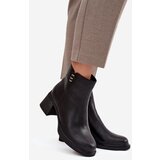 VINCEZA Leather Insulated Women's Ankle Boots on Block | Shoptok.si