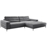 Pure Home Lifestyle SEDEŽNA GARNITURA, rebrasti žamet temno siva | Shoptok.si