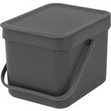 Brabantia Zabojnik za ločevanje odpadkov 6 L - siva | Shoptok.si