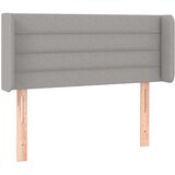  Vzglavje z ušesi svetlo sivo 83x16x78/88 cm blago, (20792811) | Shoptok.si