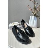 S. BARSKI Women's Black Leather Moccasins with Ornament S.Barski LR339 | shoptok.hr