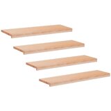 Step treads 4 kom. 100 x 25 x 2 cm Prirodna Čvrsto drvo bukve | shoptok.hr