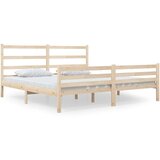  The Living Store Posteljni okvir iz trdne borovine 140x190 cm - Posteljni Okvir, (21444523) | Shoptok.si