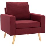 The Living Store Fotelj iz vinsko rdečega blaga - Fotelj, (21420393) | Shoptok.si
