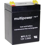 Multipower Svinčev akumulator 12 V 2.9 Ah MP2\,9-12 A97275 svinčevo-koprenast (AGM) 79 x 107 x 56 mm ploščati vtič 4.8 mm, (20438057) | Shoptok.si