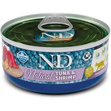 Farmina N&D konzerve za mačke Natural - Tuna&Shrimp 70g | Eponuda.com