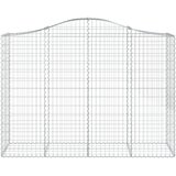  Lučne gabionske košare 6 kom 200x50x140/160cm pocinčano željezo | shoptok.hr