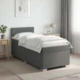  Boxspring krevet s madracem Tamnosiva 80 x 200 cm Tkanina | shoptok.hr
