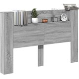  Krevetna ploča s LED-om Zidne Sivi Sonoma 160 x 16,5 x 103,5 cm | shoptok.hr