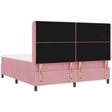 Box spring krevet s madracem Ružičasta 180 x 200 cm Baršun - Ružičasta 180 x 200 cm Dizajn dijamantskog bloka | shoptok.hr