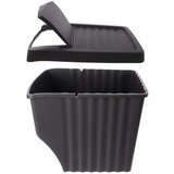 Orion Črni plastični koši za smeti za ločevanje odpadkov v kompletu 3 ks 3x22 l – | Shoptok.si