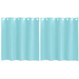 Voile zavjese s ušicama 2 kom tirkizne | shoptok.hr
