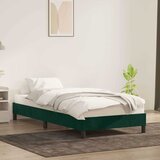  Okvir kreveta bez madraca tamnozeleni 90x220 cm baršun | shoptok.hr