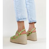 Gemre Green Wedge Sandals Mara | Shoptok.si