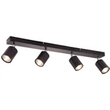 led-stropni reflektor taio 4-plamenski črn 69,5 cm