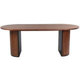 Venture Home Bianca ovalni blagovaonski stol 200 × 90 cm, boja oraha | shoptok.hr