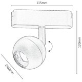 Rabalux LiTrack Spot07W Spot svetiljke na šinama ( 70108 ) | Eponuda.com