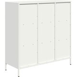  Visoka komoda bijela 101,5x39x103,5 cm čelična | shoptok.hr