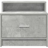  Noćni ormarić s ladicom beton sivi 51x31x47 cm | Eponuda.com