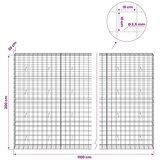  Gabion s žicom debljine 3 5 mm i mrežom 10x10 cm 1100x30x200 cm - 30 cm 200 cm 1100 cm | shoptok.hr