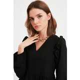 Trendyol Black Petite Pleated Dress | Shoptok.si