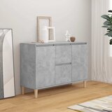  Komoda siva boja betona 101x35x70 cm od konstruiranog drva | shoptok.hr