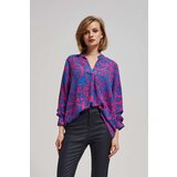 Marisse Fuchsia V-Neck Shirt | Shoptok.si