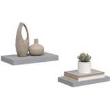  Plutajuće zidne police 2 kom sive 40 x 23 x 3,8 cm MDF | Eponuda.com