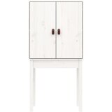  Visoka komoda bijela 60 x 40 x 120 cm od masivne borovine | Eponuda.com