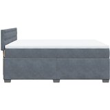  Krevet s oprugama i madracem tamnosivi 140x190 cm baršunasti | shoptok.hr