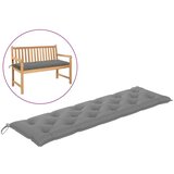 vidaXL Blazina za vrtno klop siva 180x50x7 cm blago Cene